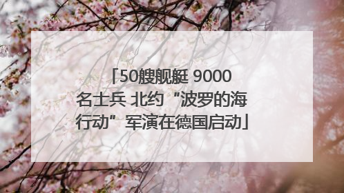 50艘舰艇 9000名士兵 北约“波罗的海行动”军演在德国启动
