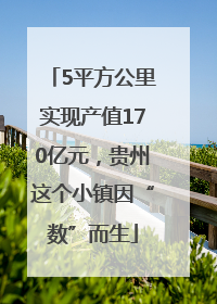 5平方公里实现产值170亿元，贵州这个小镇因“数”而生
