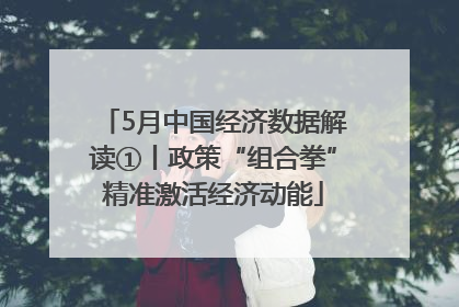 5月中国经济数据解读①丨政策“组合拳”精准激活经济动能