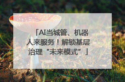 AI当城管、机器人来服务！解锁基层治理“未来模式”